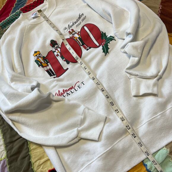 Vintage 1992 ‘The Nutcracker’ 100 Year Anniversary White Crewneck Large / XL - Picture 4 of 6
